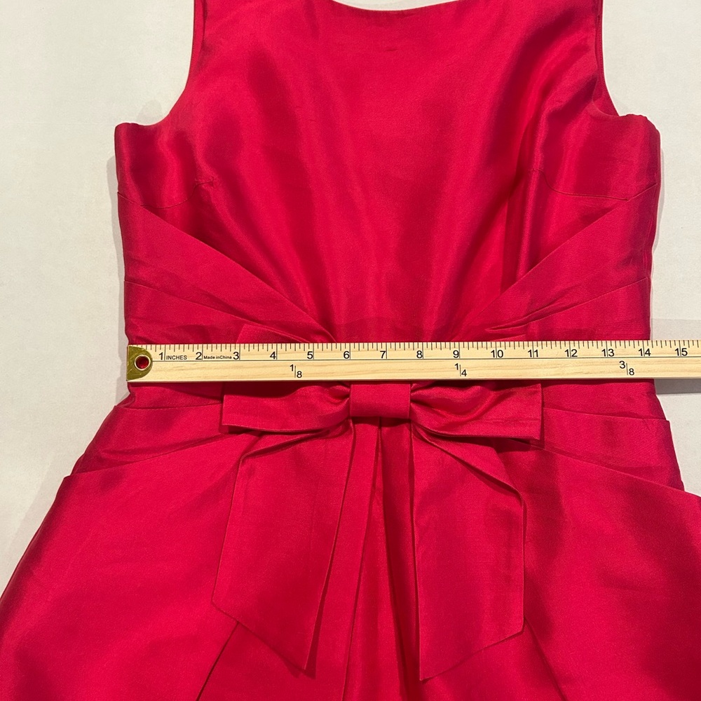 Kate Spade Jillian Pink Dress Silk Sleeveless Bow Size 8 VGUC - Picture 8 of 13